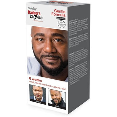 Godefroy Barber’s Choice Gentle Formula Beard & Mustache Color – Jet Black - ANNS BEAUTY SUPPLY